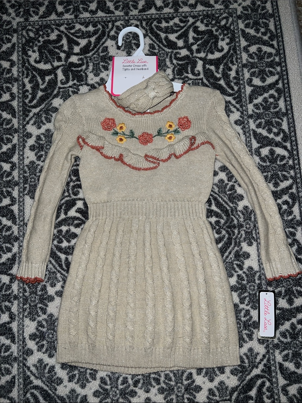 Little Lass Girls Sweater Dress